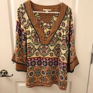 Boho silk top